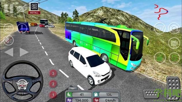 城市公共汽车停车狂热 3D游戏